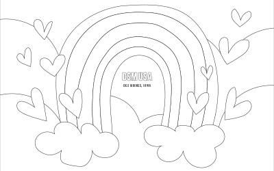 Rainbow Coloring Sheet